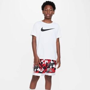 NIKE KIDS BIG BOYS BIG GIRLS DRI-FIT ELITE BASKETBALL SHORTS RED #nike